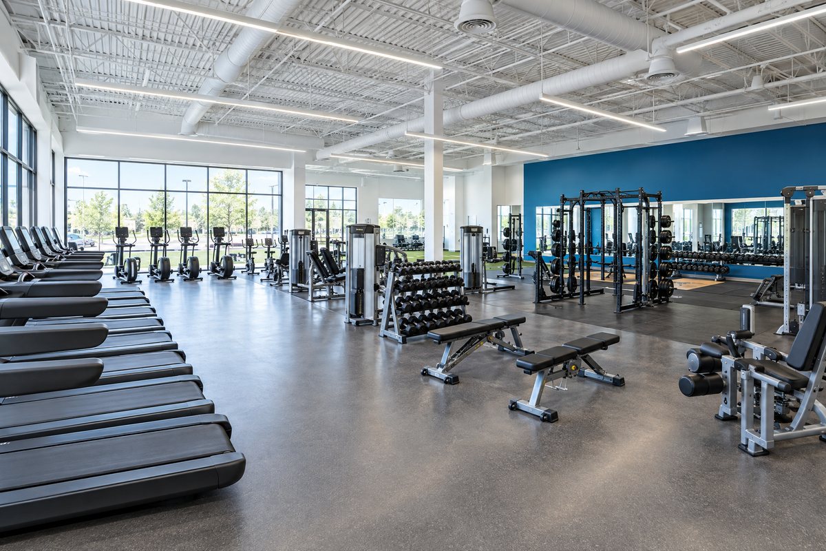 Fitness 19 interior build-out by Anthem Construction