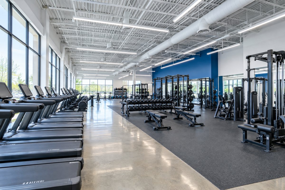 Fitness 19 interior build-out by Anthem Construction